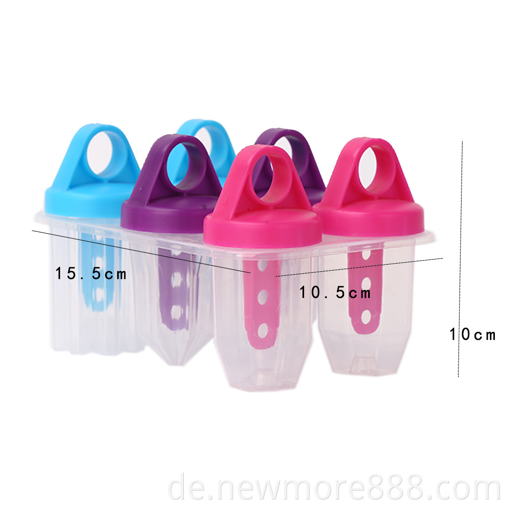 6PCS Frozen Popsicle Mold with Stick Holder